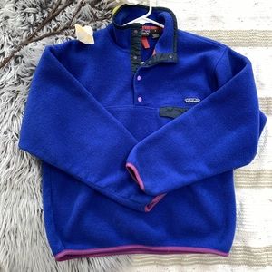 Patagonia Synchilla Polyester Fleece Snap Jacket.